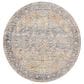 Surya Chicago CHG2307 6"7" Round Blue, Light Beige, Mustard, Brick Red, Burnt Orange, Slate, Taupe Area Rug, , large