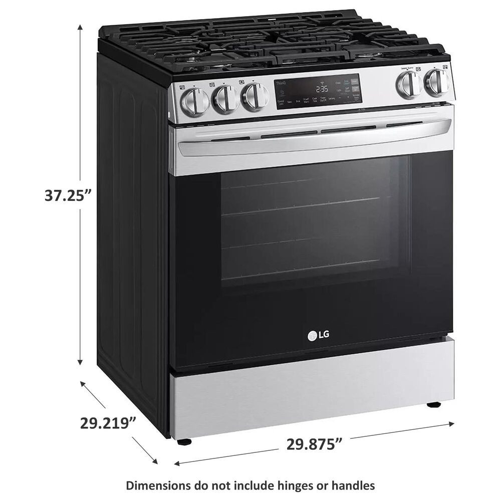 LG 5.8 Cu. Ft. Slide-in Gas Smart Range in Stainless Steel, , large