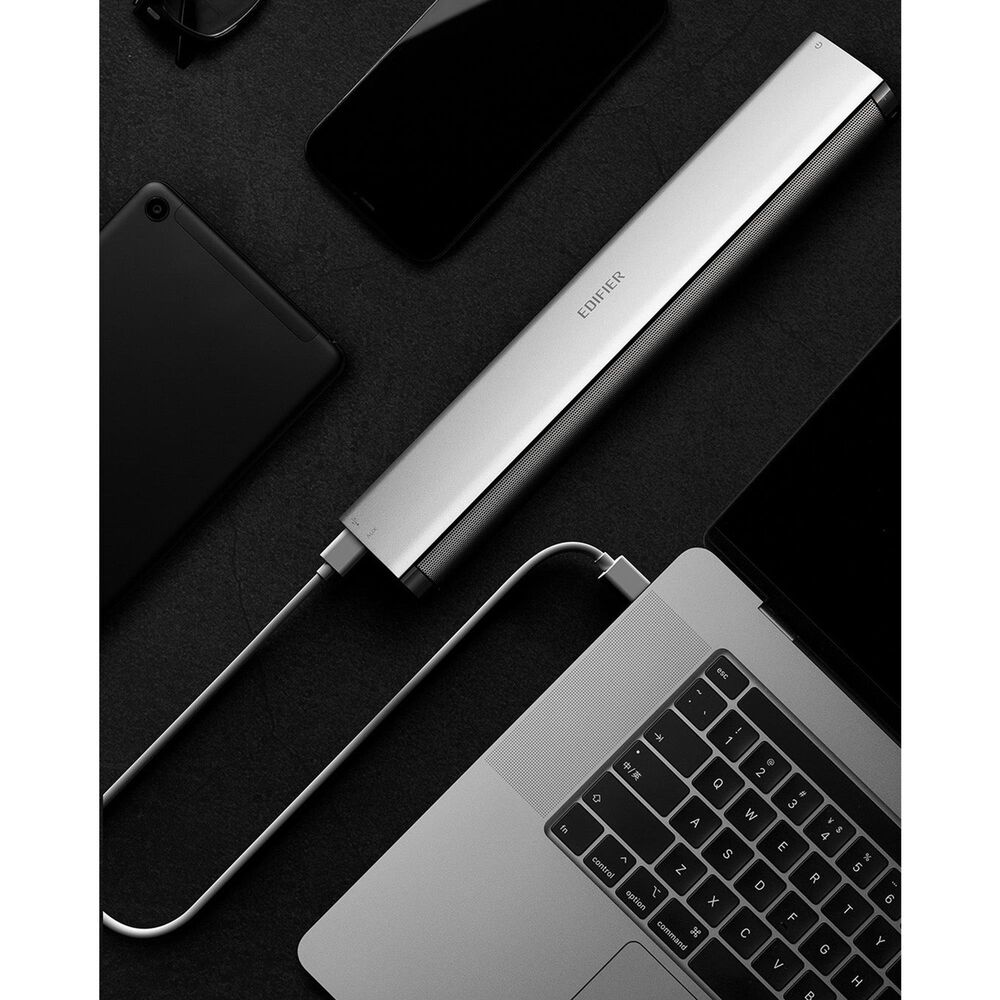 Edifier MF200 Portable Bluetooth Soundbar in Silver, , large