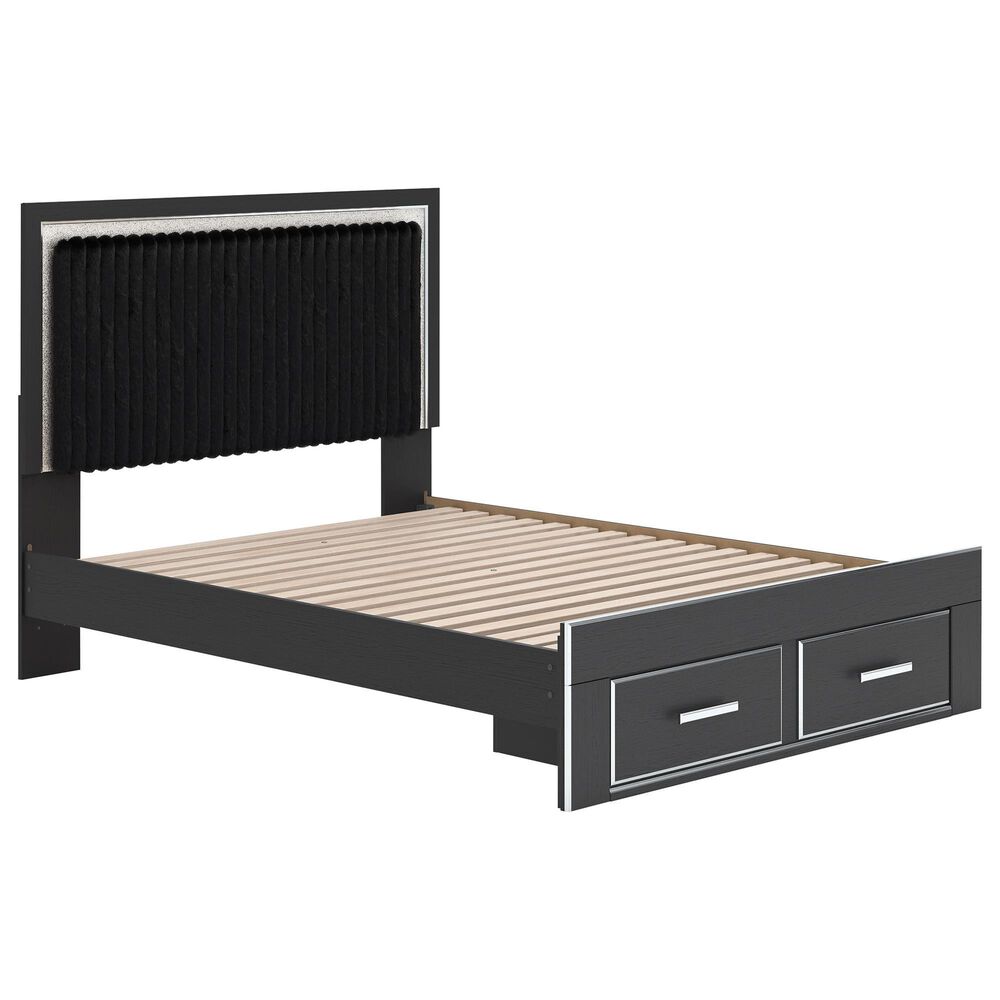 Ashley Zuraleus 3-Piece Queen Storage Bedroom Set in Matte Black, , large