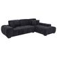 37B Octavia 2-Piece Stationary Right Facing Sectional with Chaise in Black, , large