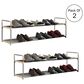 Timberlake 2-Tier Shoe Rack in Gray and White (Set of 2), , large