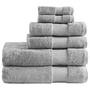 Hampton Park Turkish 6-Piece Bath Towel Set in Grey, , large