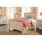 Ashley Willowton Full Panel Bed with 2 Storage Drawers in Whitewash, , large