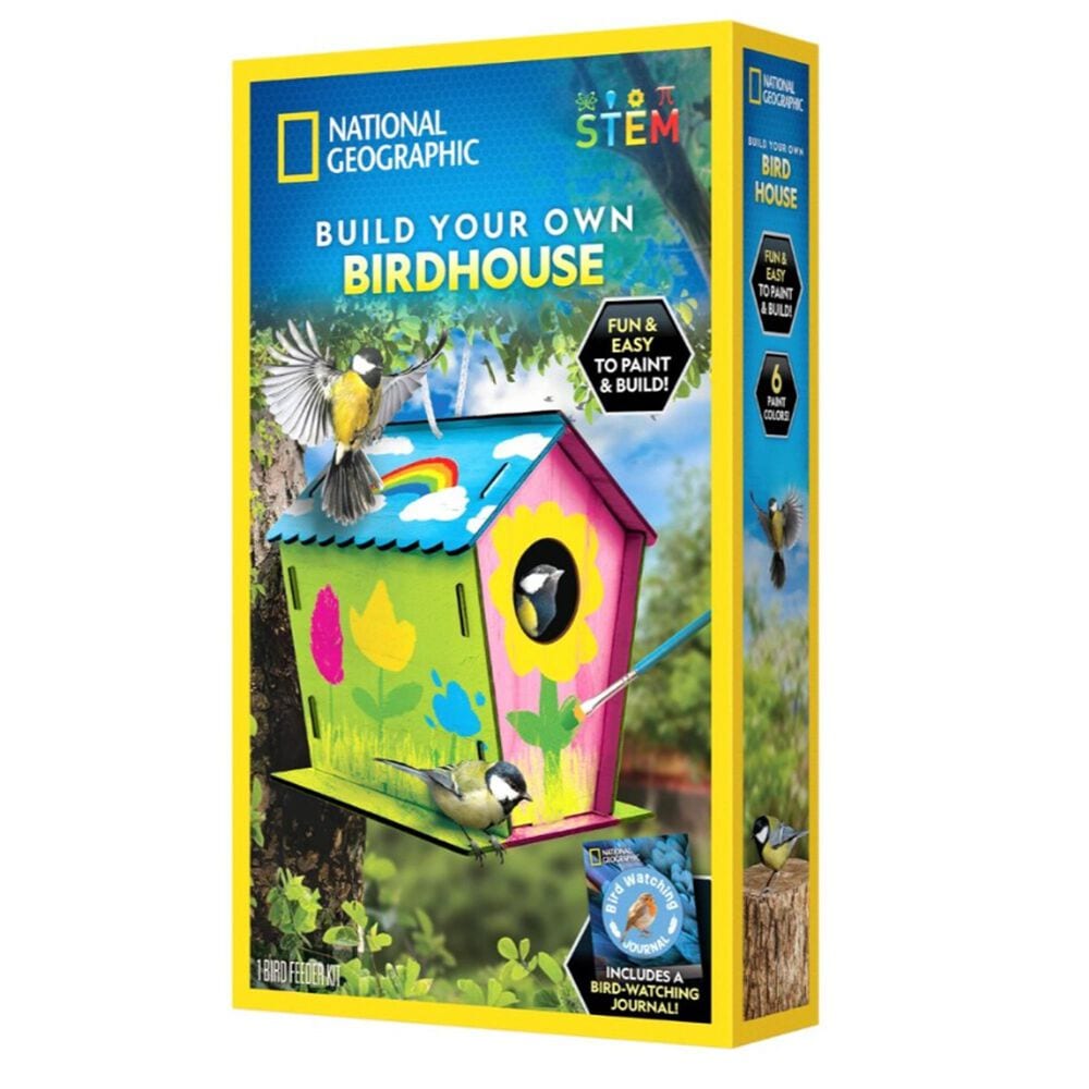National Geographic Build Your Own Birdhouse Kit in Multicolor, , large