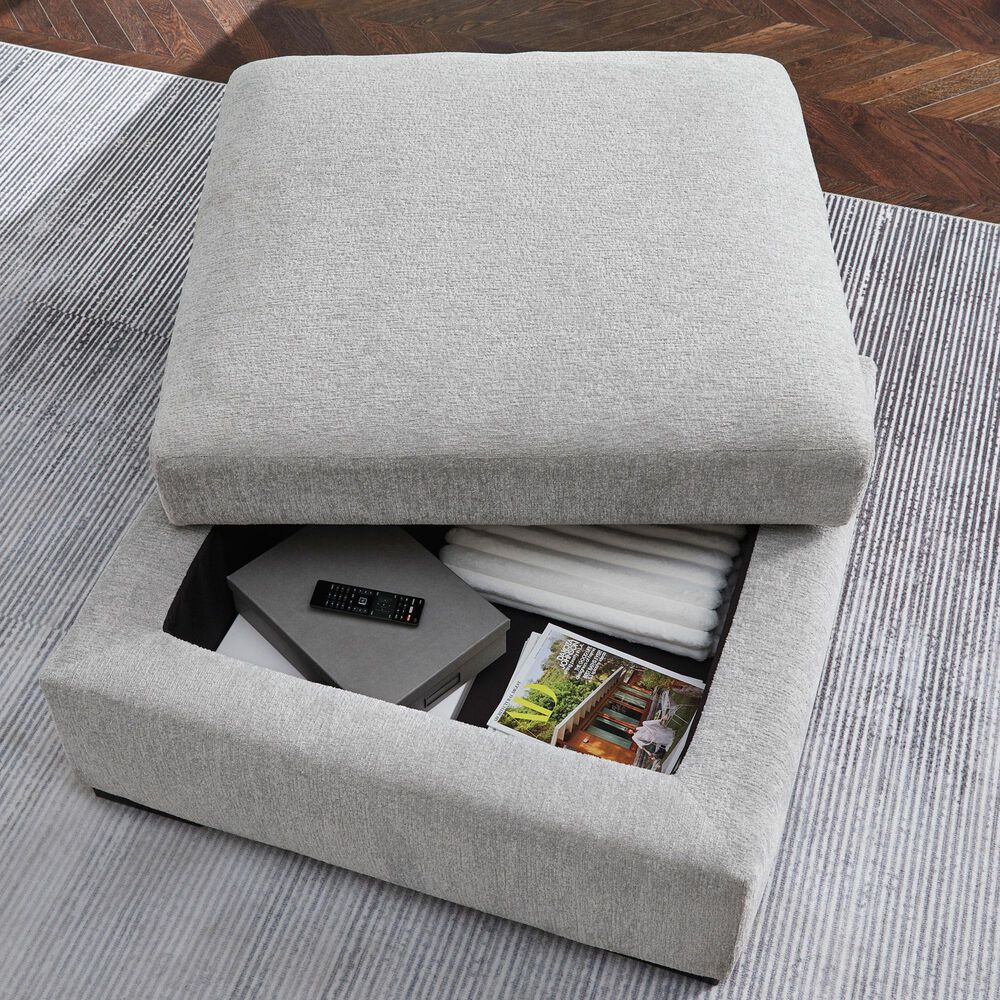 Ashley Gabyleigh Ottoman with Storage in Nickel, , large