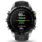 Garmin MARQ 2 Athlete AMOLED Smartwatch Grade 5 Titanium Bezel Case with Silicone Band in Black, , large