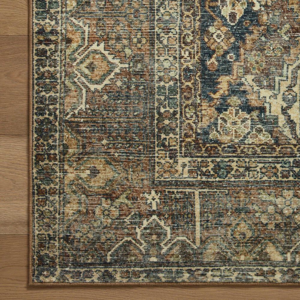 Magnolia Home Banks 2&#39; x 5&#39; Spice and Blue Runner, , large