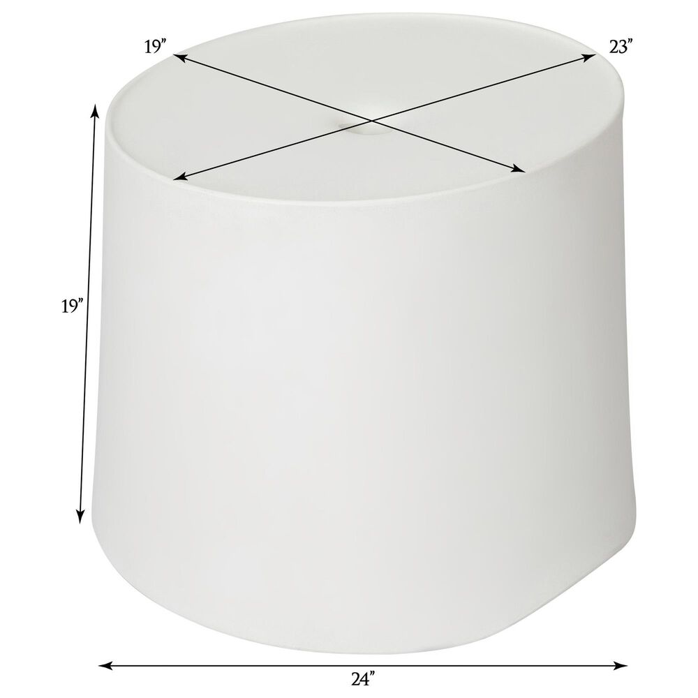Floating Luxuries Kai Side Table in White, , large