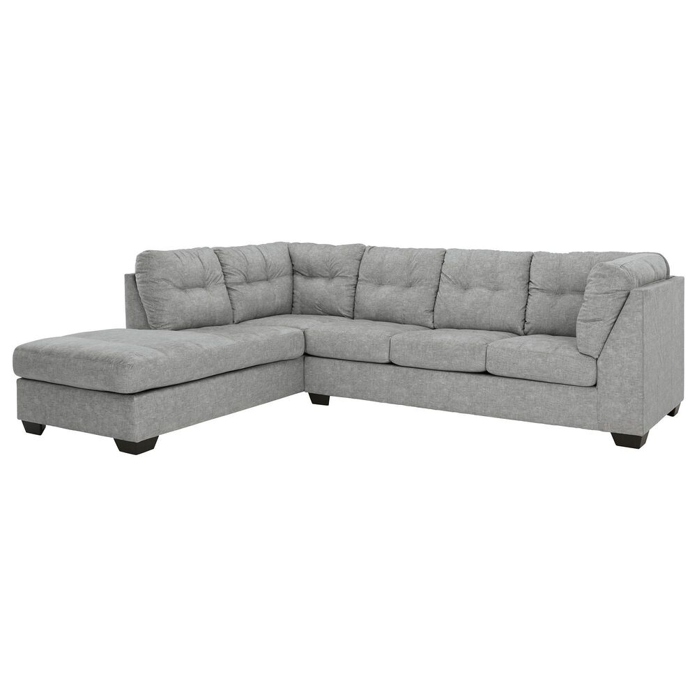 Signature Design by Ashley Falkirk 2-Piece Left Facing Sleeper Sectional with Chaise in Steel, , large