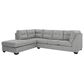 Signature Design by Ashley Falkirk 2-Piece Left Facing Sleeper Sectional with Chaise in Steel, , large