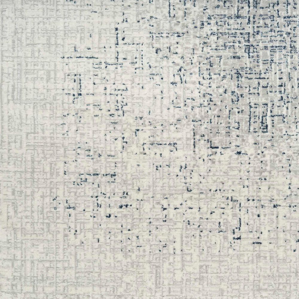 Nourison Grand Street Ivory and Blue 9&#39; x 12&#39; Area Rug, , large