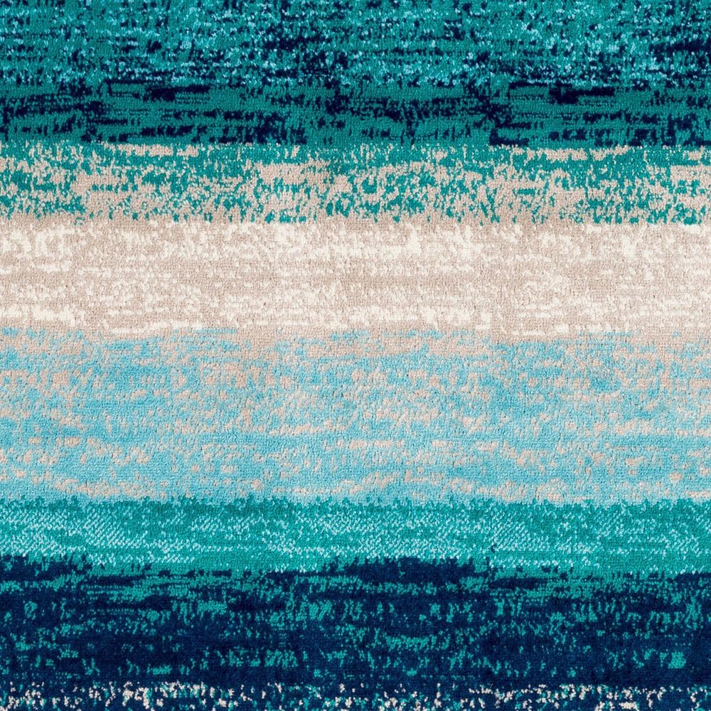 Surya Paramount 7&#39;10&quot; x 11&#39;2&quot; Teal, Aqua, Navy, Taupe and Cream Area Rug, , large