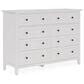 Urban Home Grace 8-Drawer Dresser in Snowfall White, , large