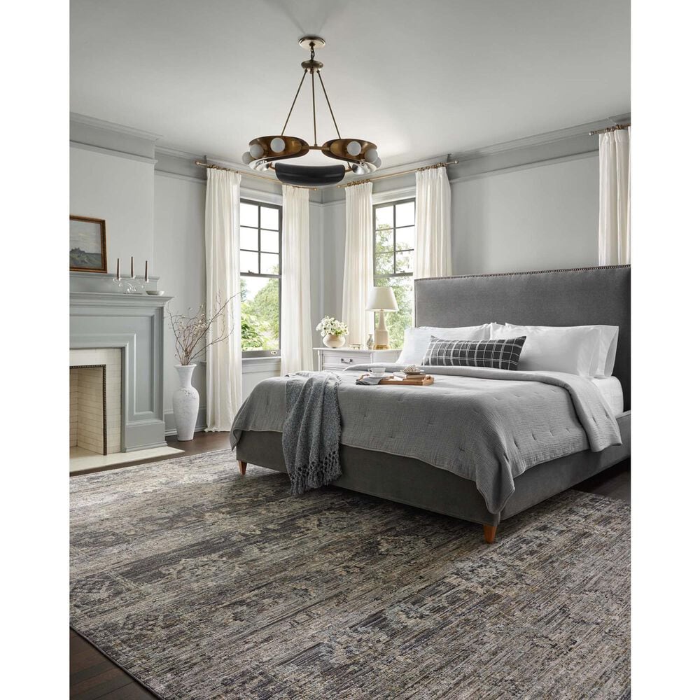 Loloi Katherine 7&#39;10&quot; x 10&#39; Graphite and Jade Area Rug, , large