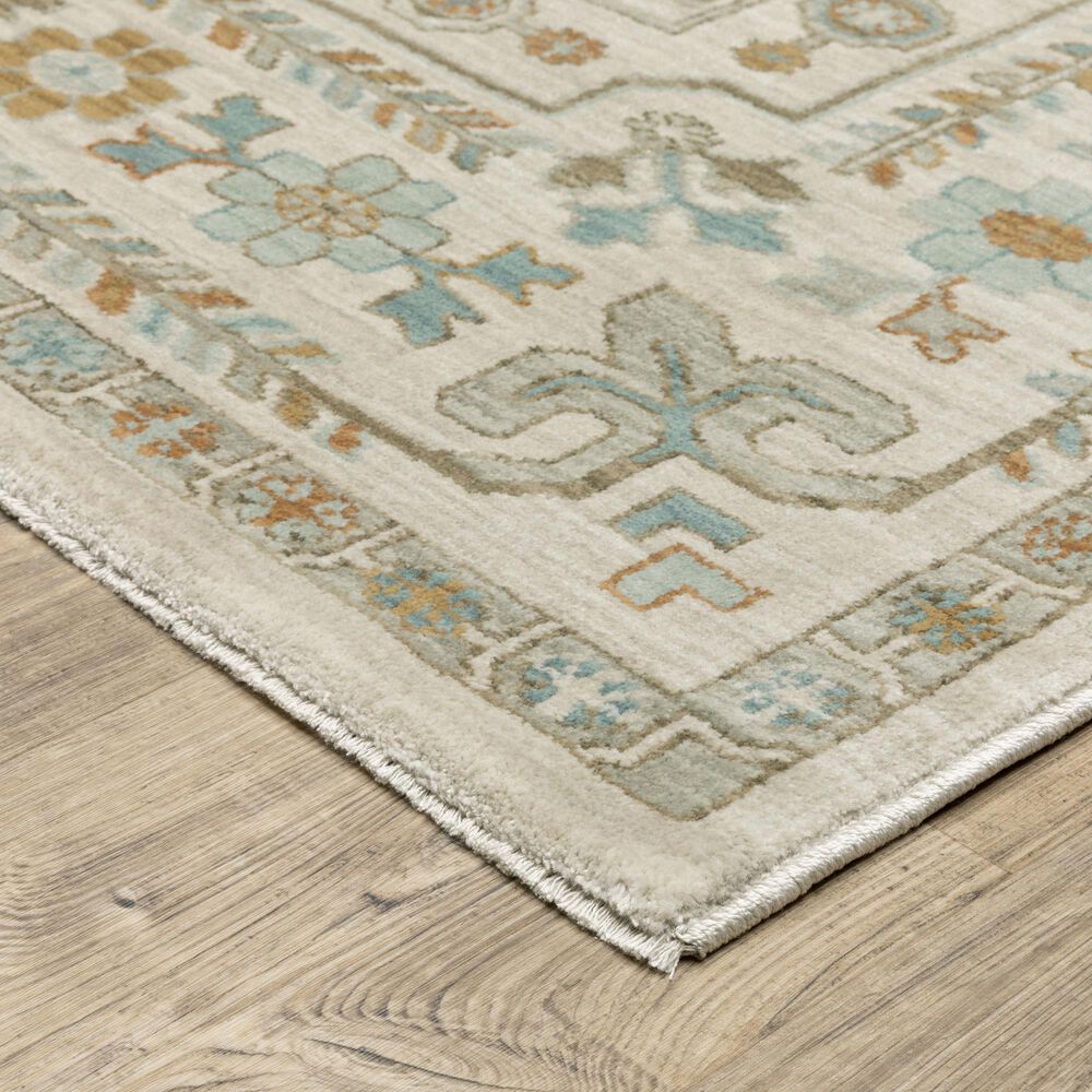 Oriental Weavers Maeve Ivory and Blue 3&#39;3&quot; x 5&#39; Area Rug, , large