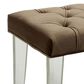 Furniture of America Sasse Button Tufted Upholstered Bench in Brown, , large