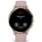 Garmin Venu 3S 41mm Soft Gold Stainless Steel Bezel Case with Dust Rose Silicone Band, , large