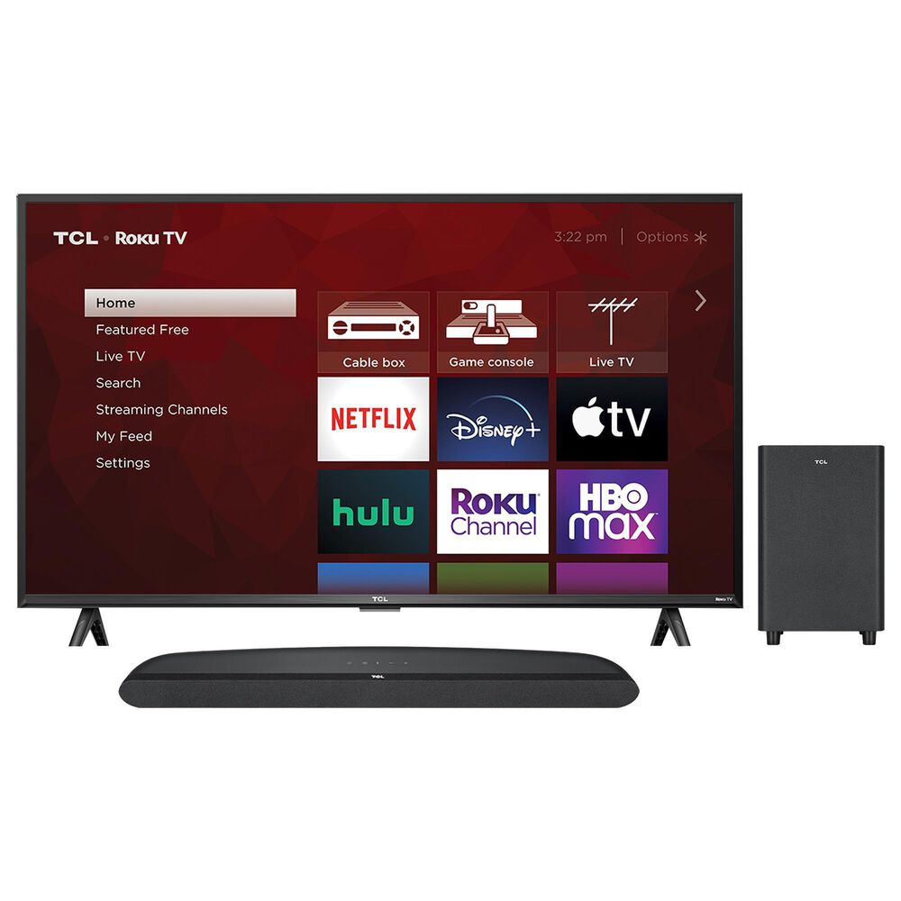 TCL 32&quot; Class 3-Series 720p LED UHD HDR - Smart Roku TV with Alto 6+ 2.1 Channel Soundbar, , large