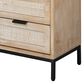 Splendor Living Norwell 2-Drawer Side Table in Natural and Black, , large