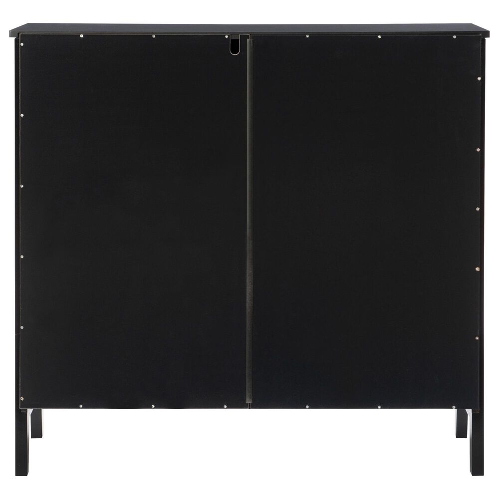 Linon Home Decor Fetti Large Cabinet in Black, , large