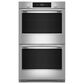 KitchenAid 2-Piece Kitchen Package with PrintShield Stainless Steel 30" Smart Double Wall Oven and Black 36" Induction Cooktop, , large
