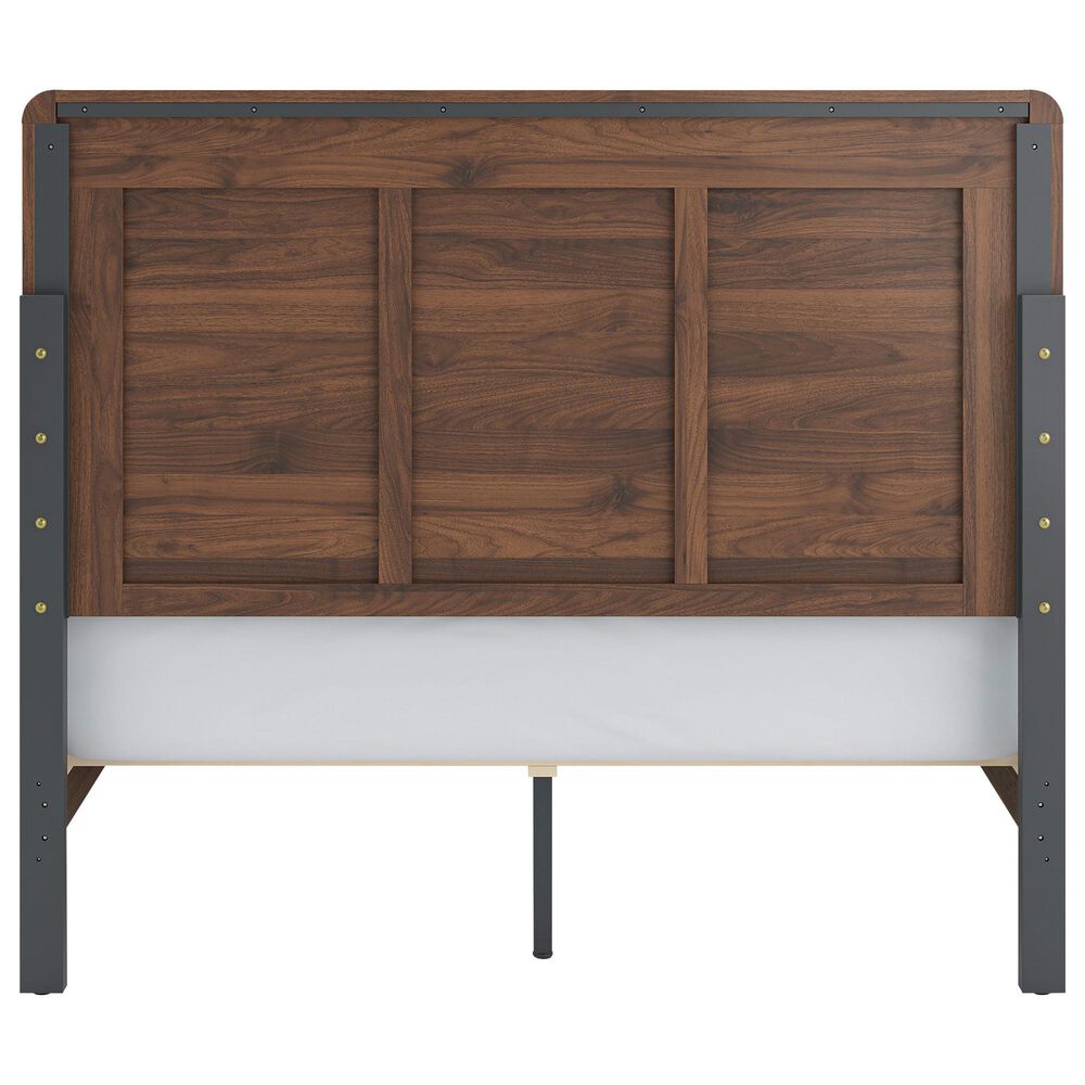 Ashley Fortlorn 5-Piece Queen Bedroom Set in Walnut Brown LED Light, , large