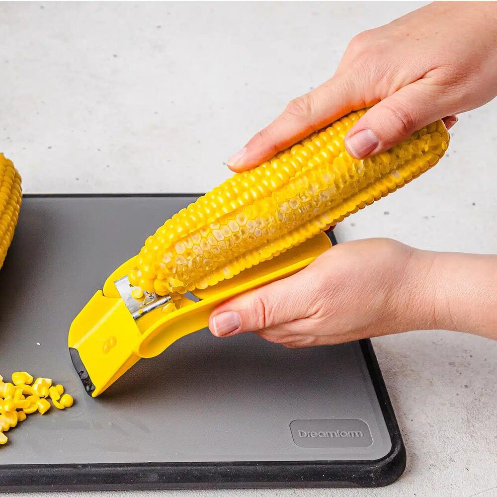 Dreamfarm Corpeel No Mess Corn Peeler in Yellow, , large