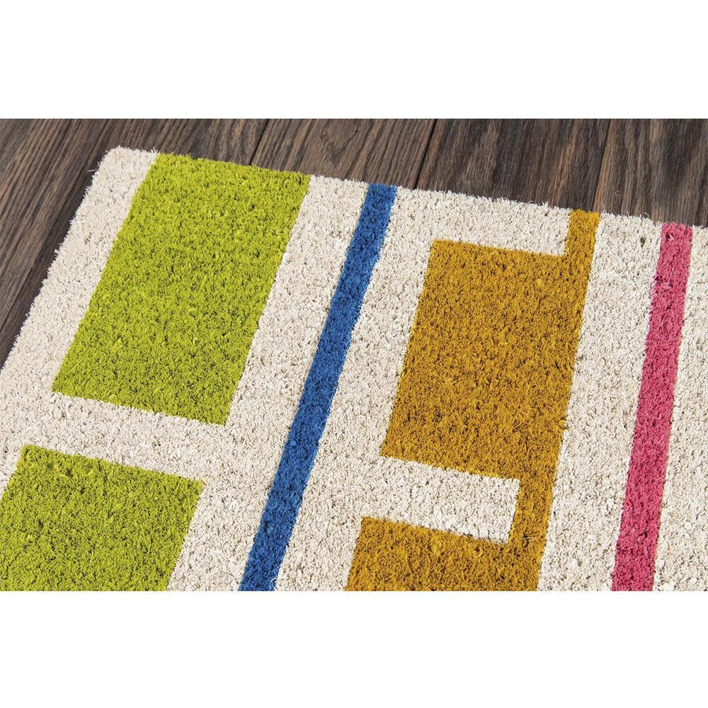 Novogratz Aloha Hello ALO-2 1&#39;6&quot; x 2&#39;6&quot; Multicolor Door Mat, , large