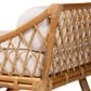 Baxton Studio Akemi Twin Rattan Daybed with Cushion in Light Honey, , large