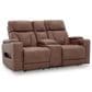 Ashley Point Clear Power Reclining Loveseat in Caramel, , large