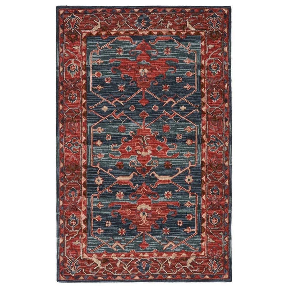 Jaipur Cardamom Cinnabar Red 5" x 8" Area Rug, , large