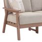 Ashley Grover Beach Outdoor Loveseat with Cushion in Driftwood, , large