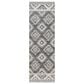 Surya Alyssa 2"6" x 8" Black, White, Gray and Brown Runner, , large