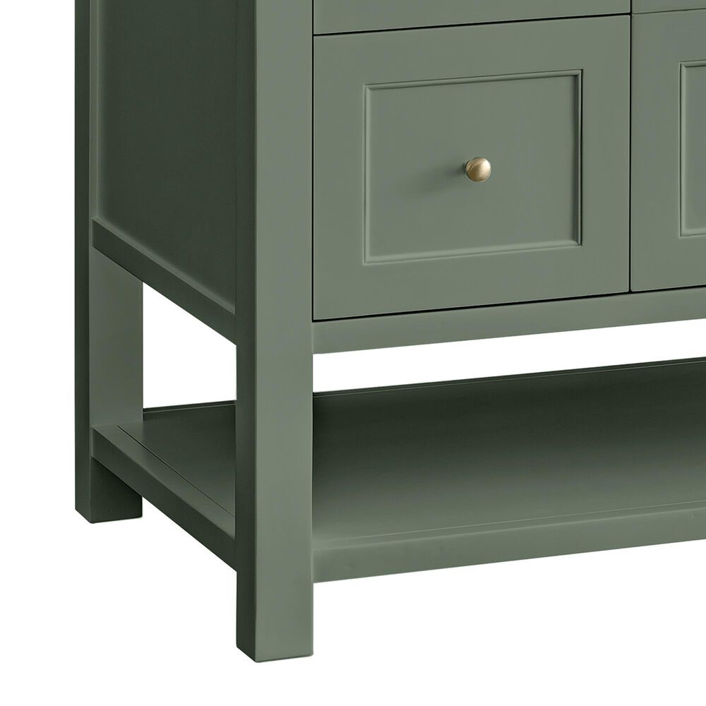 James Martin Vanities Breckenridge 48" Single Bathroom Vanity in Smokey Celadon with 3 cm Eternal Jasmine Pearl Silestone Top, Rectangular Sink and FreePower Wireless Charger, , large