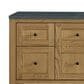 James Martin Vanities Breckenridge 60" Single Bathroom Vanity in Light Natural Oak with 3 cm Charcoal Soapstone Quartz Top and Rectangular Sink, , large