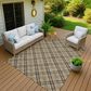 37B Soft Essentials Plaid Chocolate 8" x 10" Indoor/Outdoor Area Rug, , large