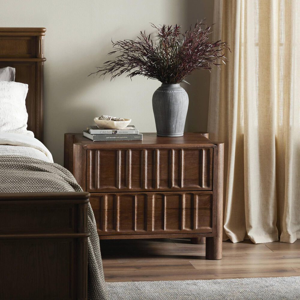 Four Hands Ezri 2-Drawer Nightstand in Cocoa Oak, , large