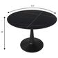 Leisuremod Bristol 40" Round Dining Table with MDF Top in Black - Table Only, , large