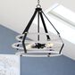 Vaxcel Taylor 4-Light Pendant in Textured Black and Ash Gray, , large
