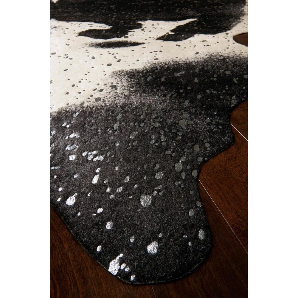 Loloi Bryce BZ-01 5&#39; x 6&#39;6&quot; Black and Silver Area Rug, , large