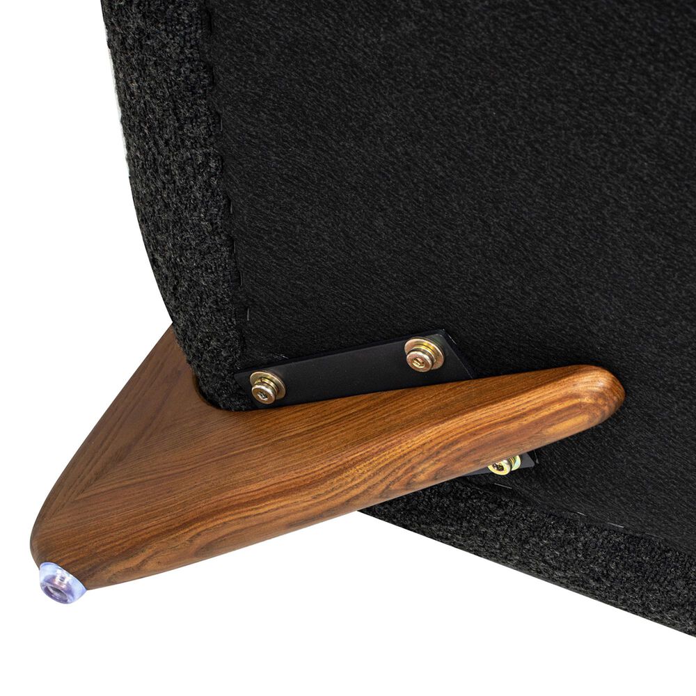 Jennifer Taylor Home Alpine Stationary Sofa in Ebony Black, , large