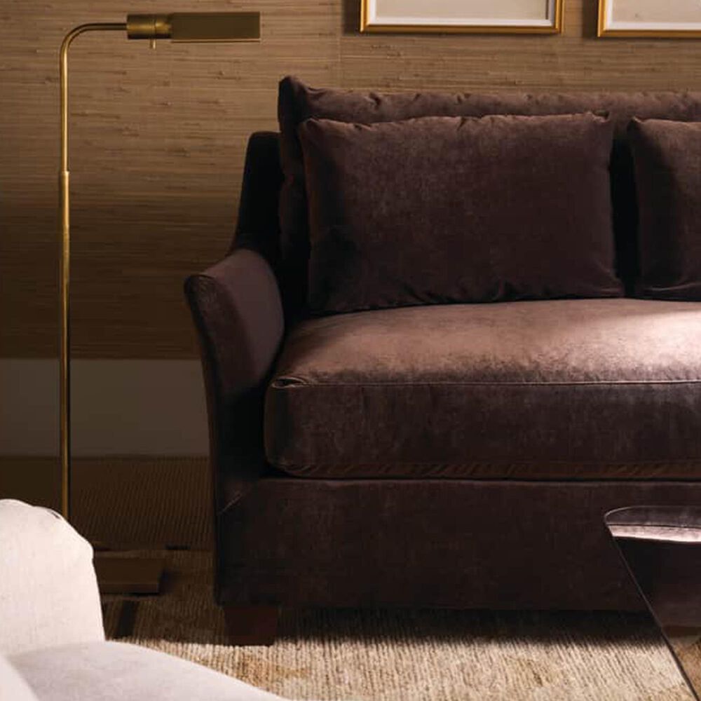 Rowe Furniture Moreau 98" Stationary Sofa with Bark Cushion in Gracious Living, , large
