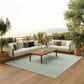 Nourison Positano Southwestern Blue and Green 7" x 10" Indoor/Outdoor Area Rug, , large
