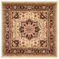 Safavieh Lyndhurst 6" Square Beige and Black Runner, , large