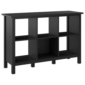 Bush Broadview 6-Cube Bookcase in Classic Black, , large