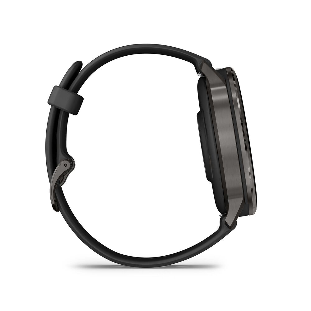 Garmin Venu 4  45 mm Slate with Black Silicone Band, , large