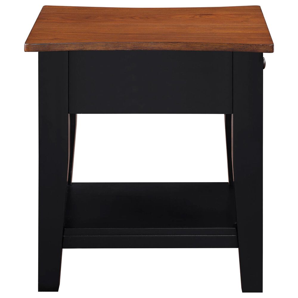 Crystal City Joplin End Table in Walnut and Ebony, , large