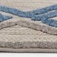 Central Oriental Fontana Parlan 3"1" x 5"3" Gray and Blue Area Rug, , large