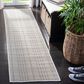 Safavieh Bermuda BMU802A 2" x 10" Ivory and Light Grey Indoor/Outdoor Performance Runner, , large
